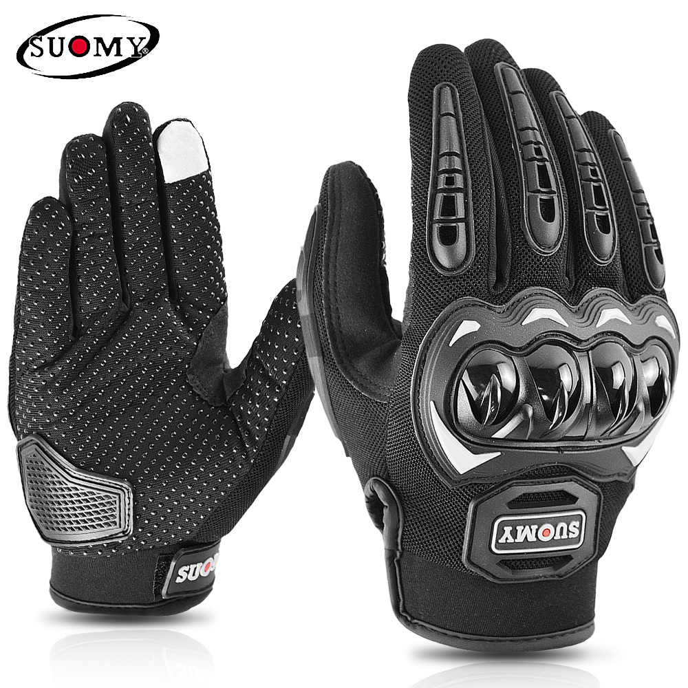 Suomy Motorcycle Gloves Summer Mesh Breathable Moto Gloves Men Women Touch Screen Motocross Gloves Touch Screen Cycling Gloves