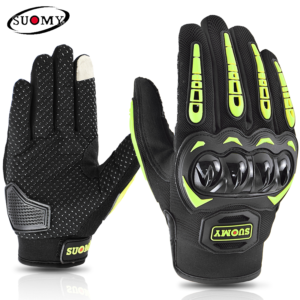 Suomy Motorcycle Gloves Summer Mesh Breathable Moto Gloves Men Women Touch Screen Motocross Gloves Touch Screen Cycling Gloves