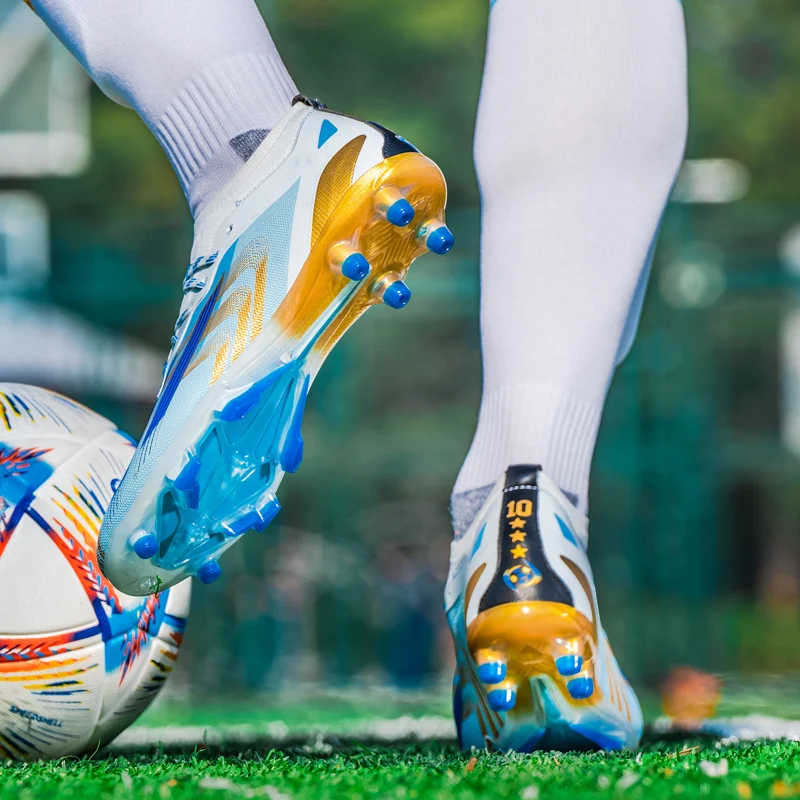 Mens Soccer Shoes Ultralight Turf Soccer Cleats for Kids Sneakers TF/FG Training Football Boots Chuteira Campo 38-44